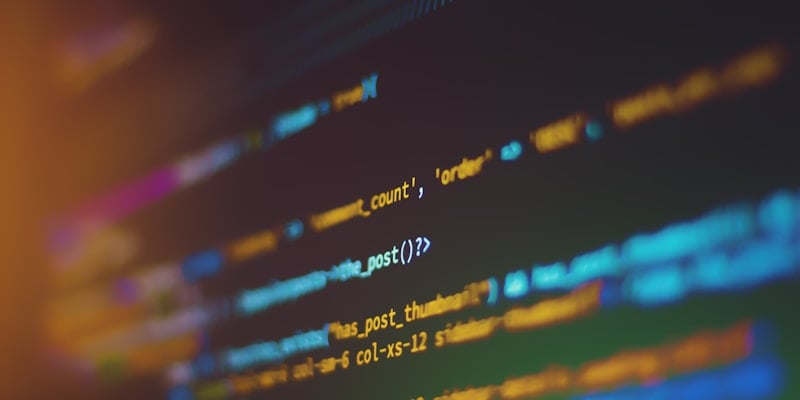 Security professional analyzing code